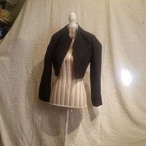 Liz Clairborne 10P Black Crop Jacket